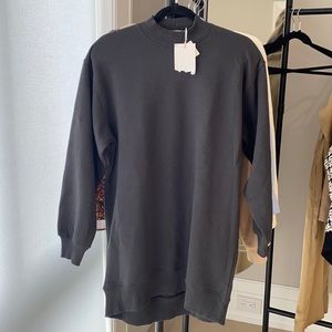 Pull&Bear Faded Black Sweater Dress, XS